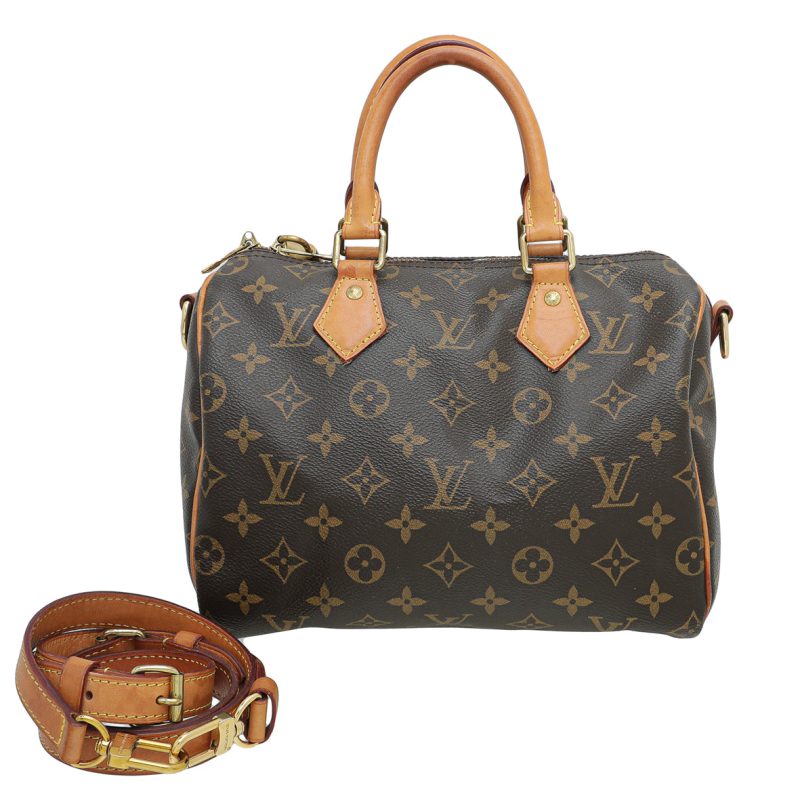 Louis Vuitton Brown Monogram Speedy Bandouliere 35 Bag