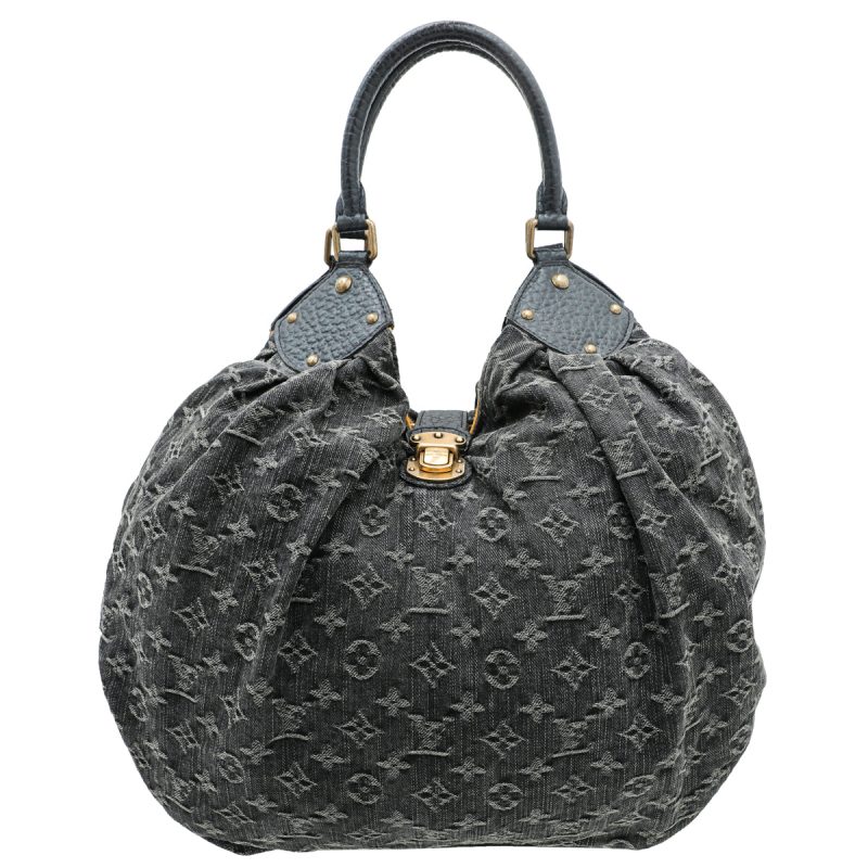 Louis Vuitton Black Monogram Embossed Coussin BB Bag