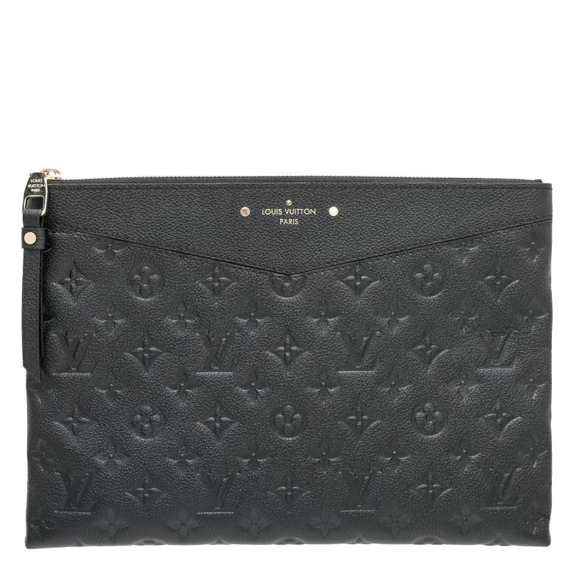 Louis Vuitton Black Monogram Empreinte Flap Key Pouch