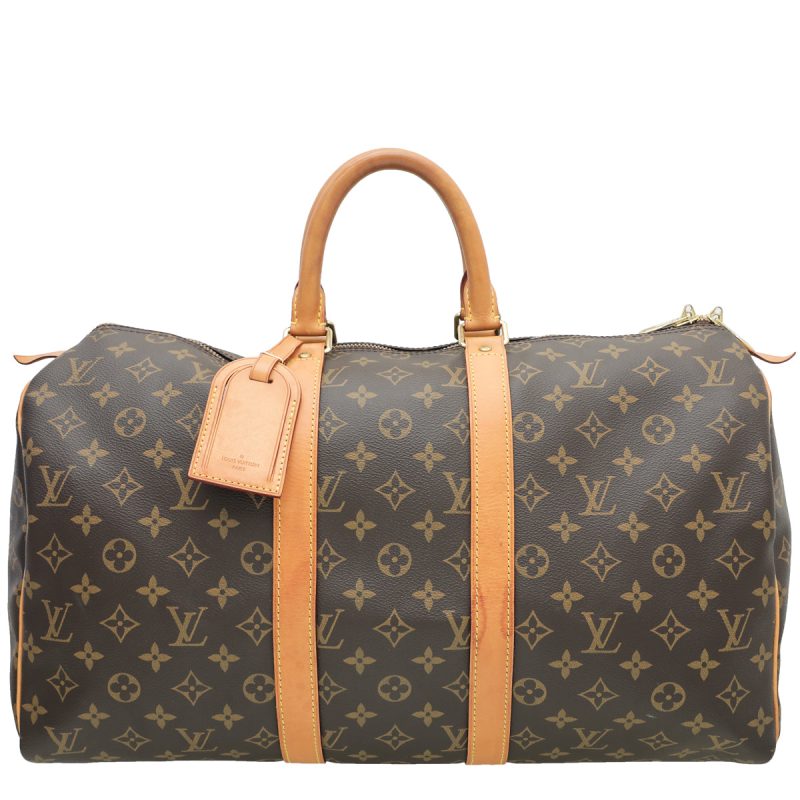 Louis Vuitton Brown Monogram Keepall 45 Bag