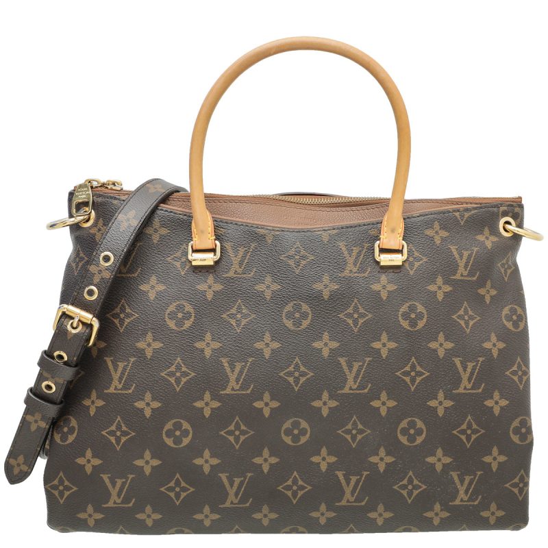 Louis Vuitton Bicolor Monogram Petite Malle Bag W/ 3 Signature Crosses