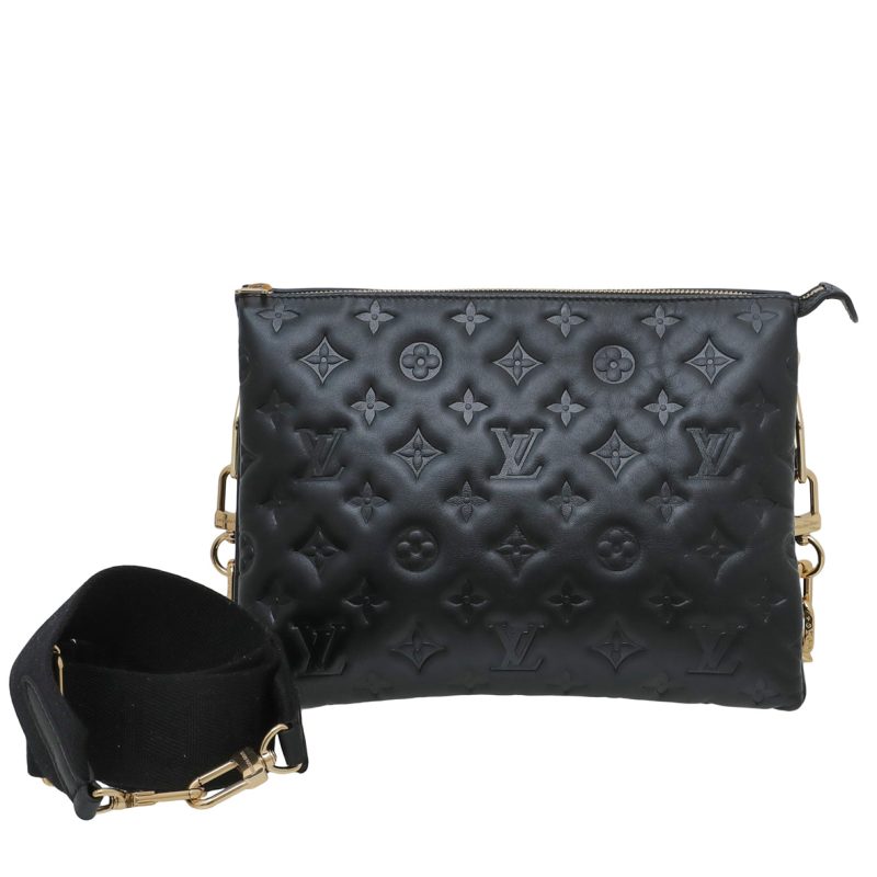 Louis Vuitton Black Monogram PVC Shoulder Bag Medium