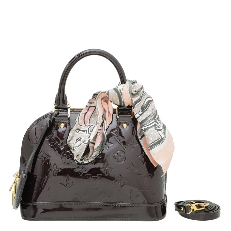Louis Vuitton Amarante Monogram Vernis Alma GM Bag