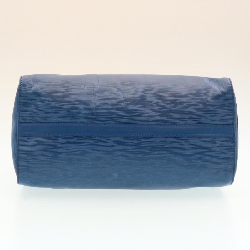 LOUIS VUITTON Epi Speedy 35 Hand Bag Blue M42995 LV Auth ms188 - Image 4