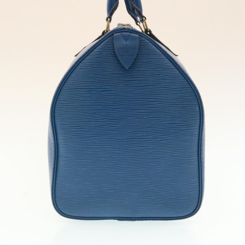 LOUIS VUITTON Epi Speedy 35 Hand Bag Blue M42995 LV Auth ms188 - Image 2