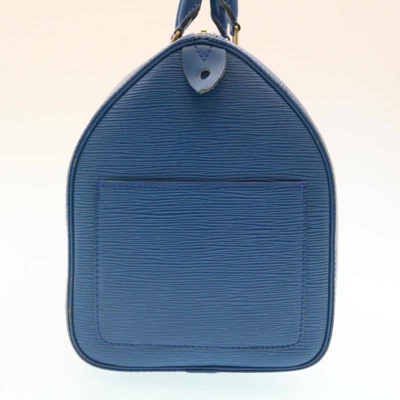 LOUIS VUITTON Epi Speedy 35 Hand Bag Blue M42995 LV Auth ms188 - Image 3
