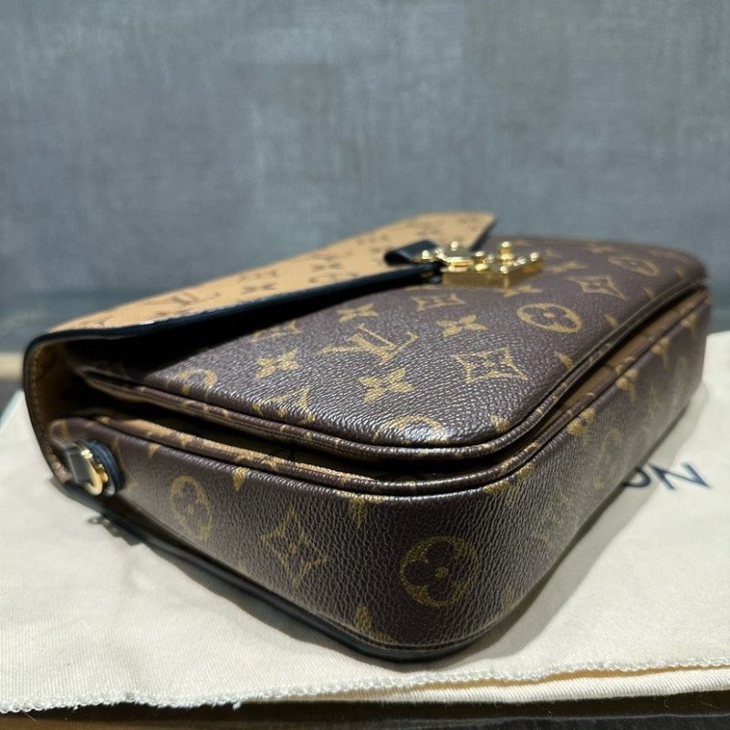 Louis Vuitton Chocolate Braided Leather Triogram Bracelet - Image 10