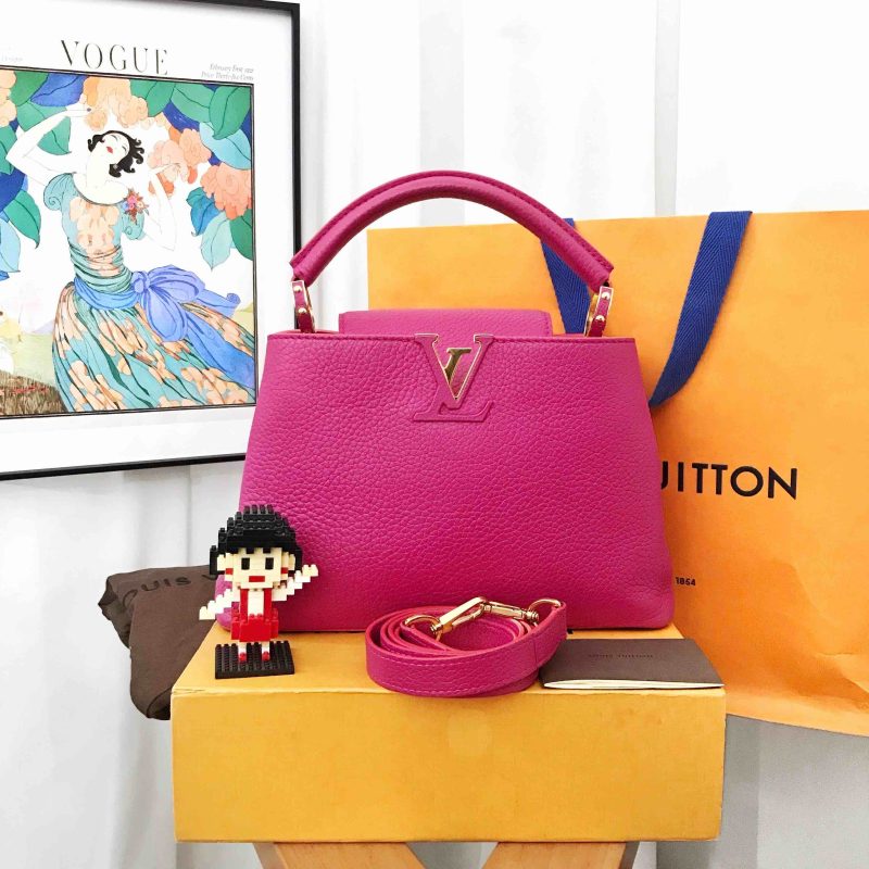 Louis Vuitton Capucines BB Rough Carmin - Image 4