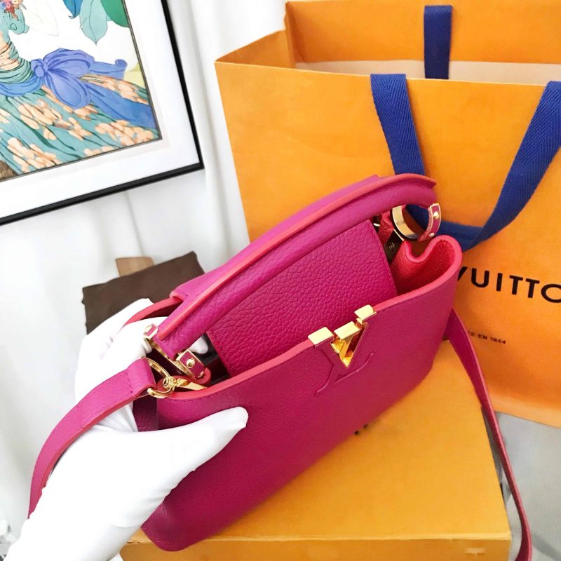 Louis Vuitton Capucines BB Rough Carmin - Image 6