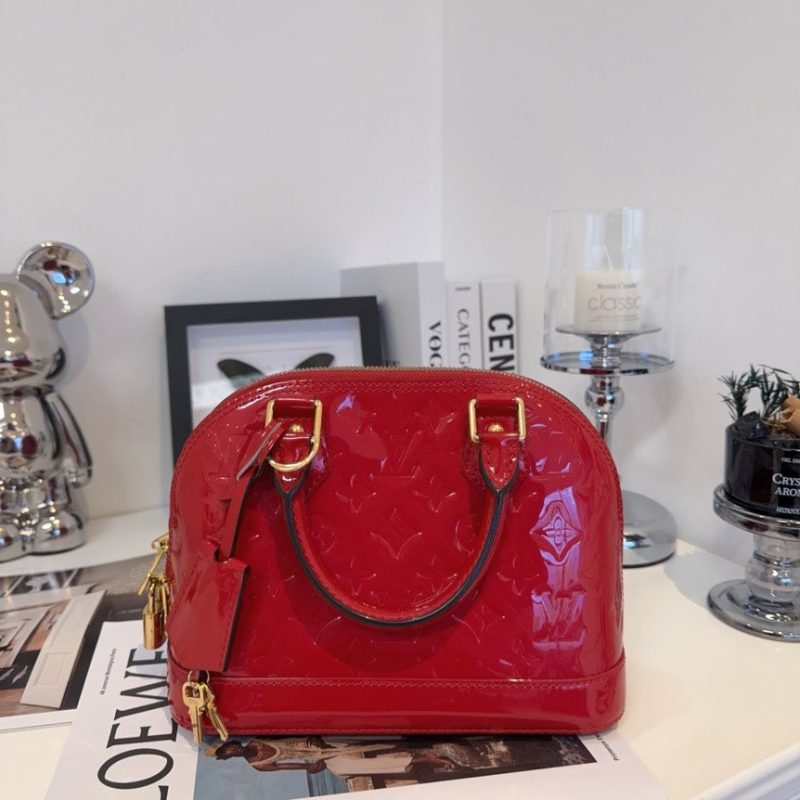 Louis Vuitton Alma BB Rose Pink EPI Leather Shoulder Bag - Image 10