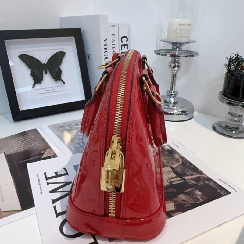 Louis Vuitton Alma BB Rose Pink EPI Leather Shoulder Bag - Image 9