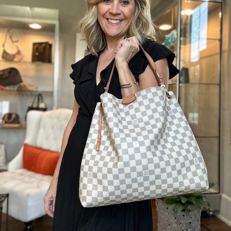 Louis Vuitton Damier Azur Graceful MM Hobo - Image 13