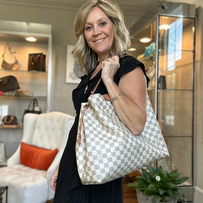 Louis Vuitton Damier Azur Graceful MM Hobo - Image 2